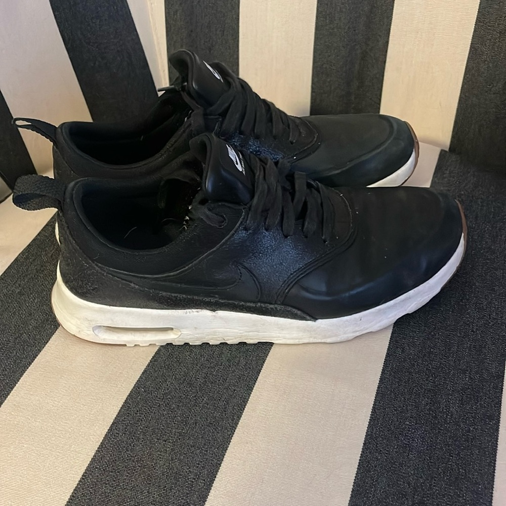 Black Leather Nike Air Max Thea